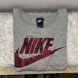 XS Women’s Nike Long Sleeved Tee Shirt - Red and Gray
